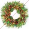 Lighted Christmas Wreaths for Front Door (Red/Green) 4"D x 20"W x 20"H